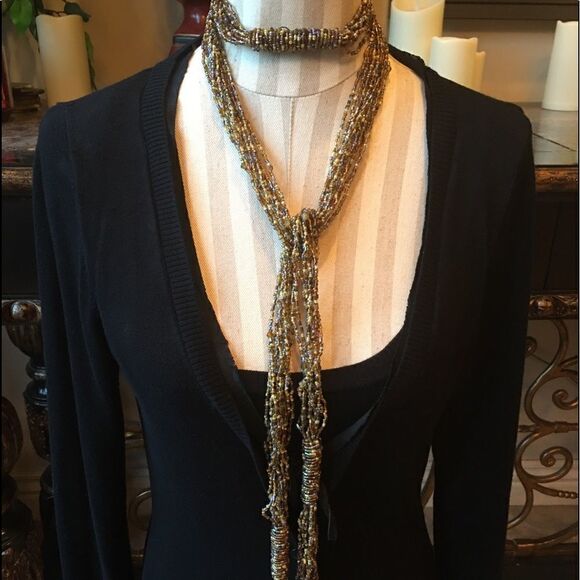 BEADED NECKLACE, Neck Tie or Sash! - Picture 8 of 11